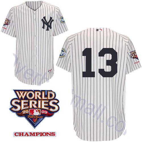 New York Yankees 13 Alex Rodriguez White Youth Jerseys