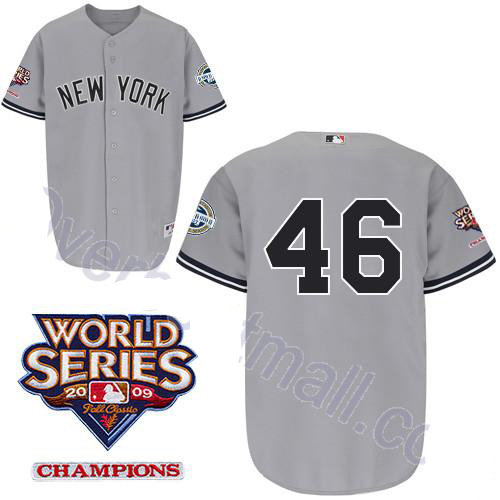 New York Yankees 46 Andy Pettitte Grey Youth Jerseys