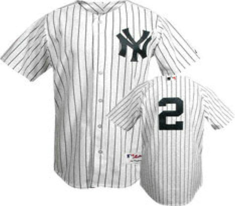 Youth MLB Jerseys New York Yankees 2 Derek Jeter white Jerseys