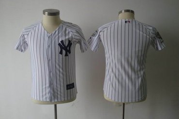 Youth New York Yankees blank 2009 World Series Patches WHITE