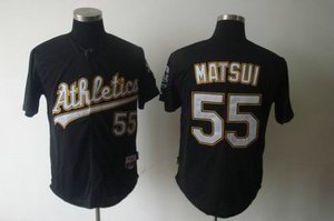 Oakland Athletics 55 black MATSUI Jerseys Oakland Athletics 55 black MATSUI Jerseys