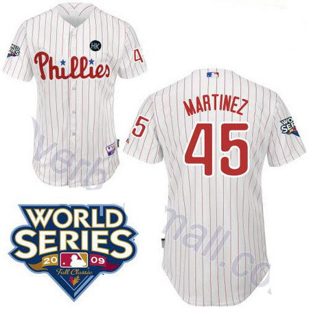 Philadelphia Phillies 45 Pedro Martinez white jerseys Philadelphia Phillies 45 Pedro Martinez white jerseys