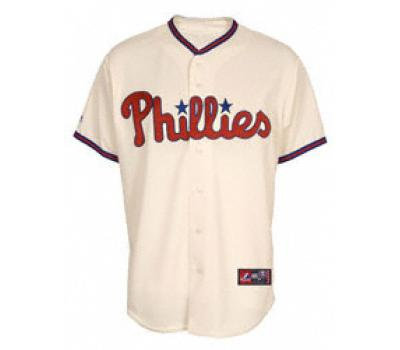 Youth Philadelphia Phillies #28 WORTH 2009 world series patchs Cream Youth Philadelphia Phillies #28 WORTH 2009 world series patchs Cream