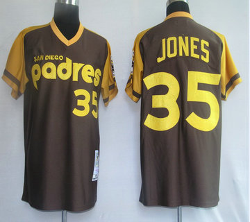 San Diego Padres 35# Jones Coffee M&N Jerseys San Diego Padres 35# Jones Coffee M&N Jerseys