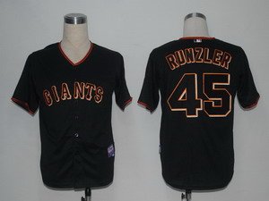 MLB Jerseys San Francisco Giants 45 Runzler Black