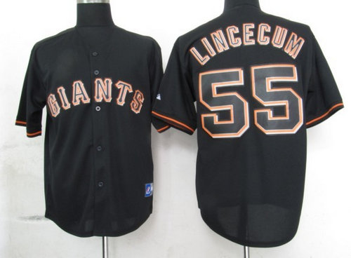 MLB San Francisco Giants 55 lincecum Black Fashion Jerseys MLB San Francisco Giants 55 lincecum Black Fashion Jerseys