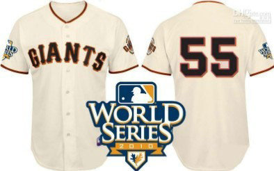 San Francisco Giants 55# lincecum 2010 World Series Cream Jerseys San Francisco Giants 55# lincecum 2010 World Series Cream Jerseys