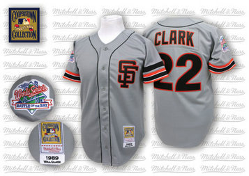 22 Will Clark 1989 Gray Throwback Jersey 22 Will Clark 1989 Gray Throwback Jersey