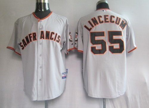 Jerseys San Francisco Giants 55# lincecum Grey Jerseys San Francisco Giants 55# lincecum Grey