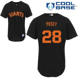 mlb giants 28# Posey black Cool Base Jersey mlb giants 28# Posey black Cool Base Jersey