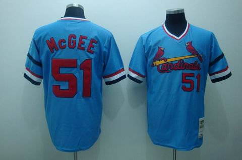 mlb st.louis cardinals #51 mcgee m&n blue mlb st.louis cardinals #51 mcgee m&n blue