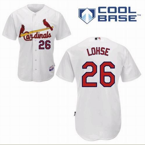 St Louis Cardinals 26 Kyle Lohse white jerseys