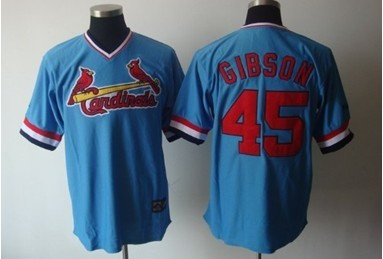 MLB Jerseys St.Louis Cardinals 45 Gibson LT Blue