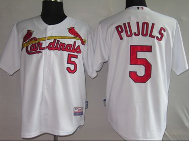 MLB Jerseys St.Louis Cardinals 5# pujols white