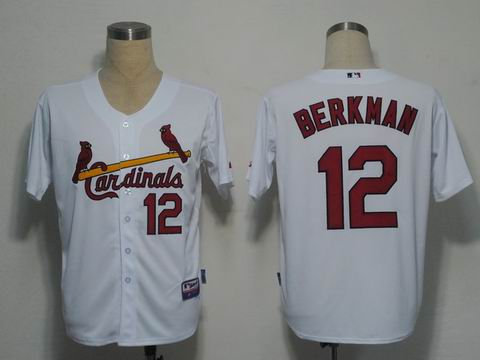 mlb st.louis cardinals 12 Berkman white(cool base)