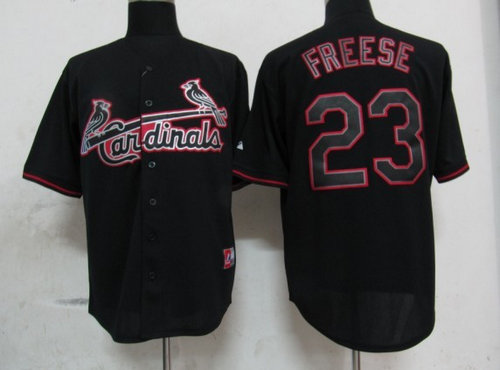 MLB St.Louis Cardinals 23 Freese Black Fashion Jerseys MLB St.Louis Cardinals 23 Freese Black Fashion Jerseys