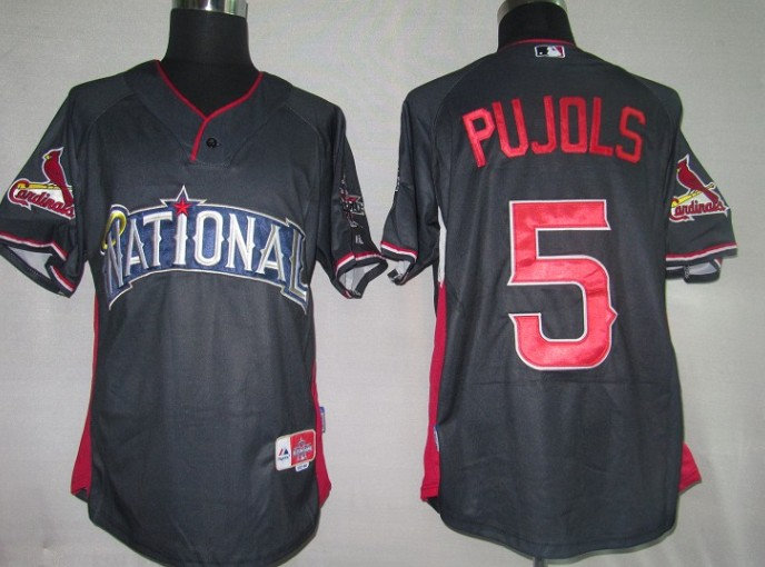 St.Louis Cardinals 5# pujols Navy Blue【2010 ALL STAR