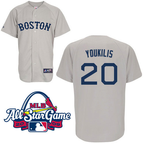 Boston Red Sox 20 grey Kevin Youkilis