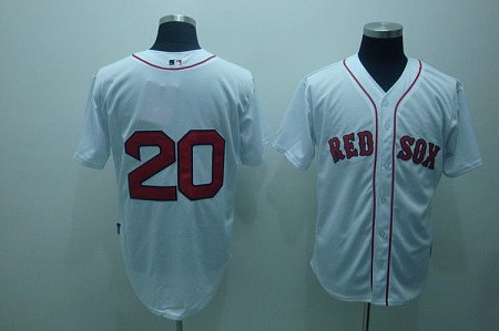 MLB Jerseys Boston Red Sox #20 Youkilis white(cool base) MLB Jerseys Boston Red Sox #20 Youkilis white(cool base)