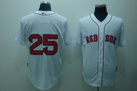 MLB Jerseys Boston Red Sox #25 lowell white(cool base) MLB Jerseys Boston Red Sox #25 lowell white(cool base)