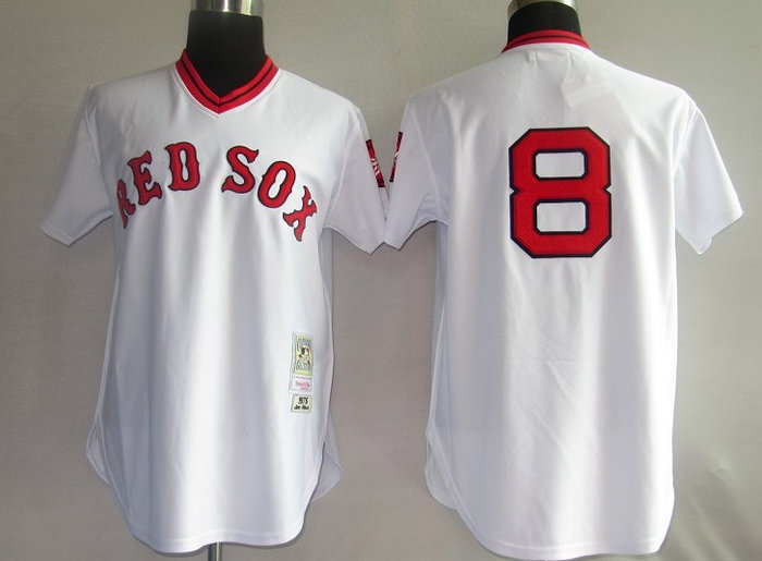 MLB Jerseys Boston Red Sox 8# Yastrzemski white【M&N MLB Jerseys Boston Red Sox 8# Yastrzemski white【M&N