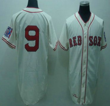 MLB Jerseys Boston Red Sox 9# WILLIAMS Cream MLB Jerseys Boston Red Sox 9# WILLIAMS Cream