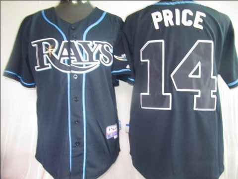 Tampa Bay Rays 14 Price Dark Blue jerseys