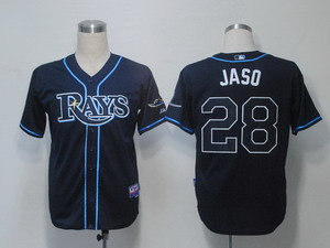 Tampa Bay Rays 28 Jaso Dark Blue Cool Base Tampa Bay Rays 28 Jaso Dark Blue Cool Base