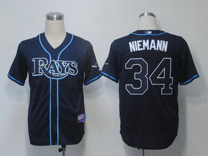 Tampa Bay Rays 34 Niemann Dark Blue Cool Base Tampa Bay Rays 34 Niemann Dark Blue Cool Base