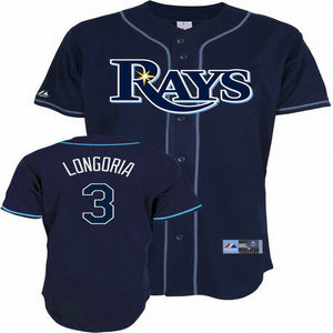 Tampa Bay Rays #3 Evan Longoria Navy Blue Jersey Tampa Bay Rays #3 Evan Longoria Navy Blue Jersey