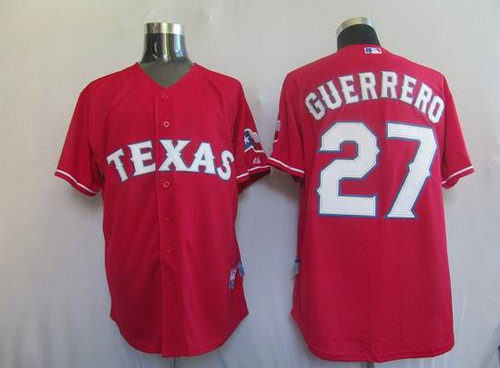 Texas Rangers 27 Guerrero red Jerseys Texas Rangers 27 Guerrero red Jerseys
