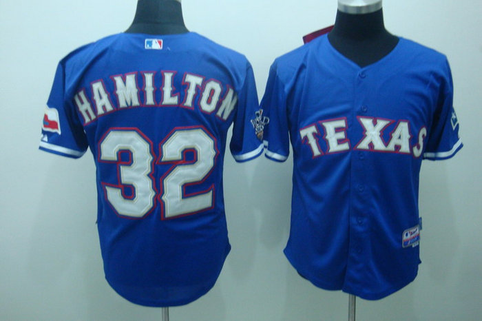 texas rangers 32# hamilton blue texas rangers 32# hamilton blue