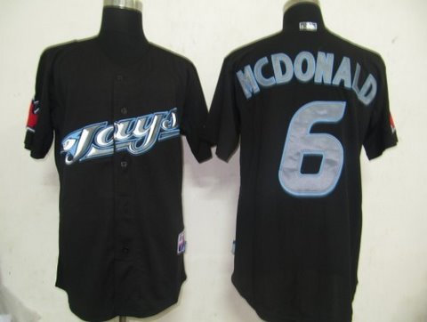 MLB Jerseys Toronto Blue Jays 6 Mcdonald Black