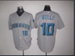 Toronto Blue Jays #10 Vernon Wells White jerseys