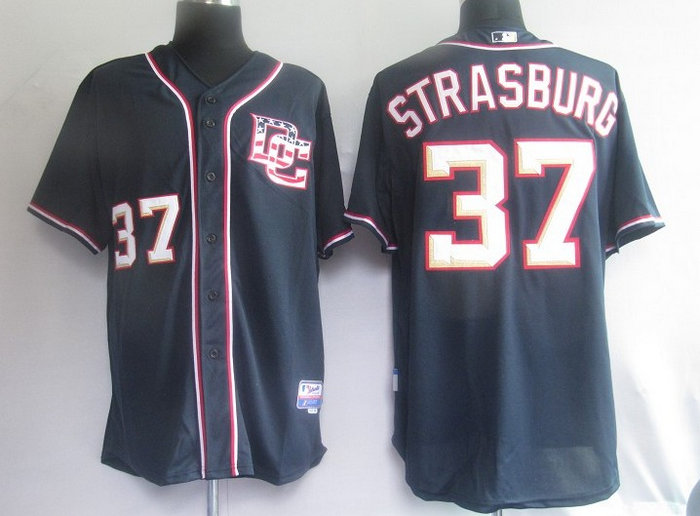 Washington Nationals 37# Strasburg Blue Jerseys Washington Nationals 37# Strasburg Blue Jerseys