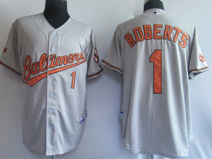 MLB Jerseys baltimore orioles 1# Roberts Grey