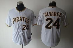 Pittsburgh Pirates #24 Alvarez White Jerseys Pittsburgh Pirates #24 Alvarez White Jerseys