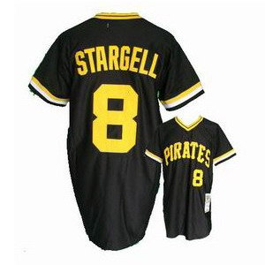 Pittsburgh Pirates #8 Willie Stargell Black Jersey Pittsburgh Pirates #8 Willie Stargell Black Jersey