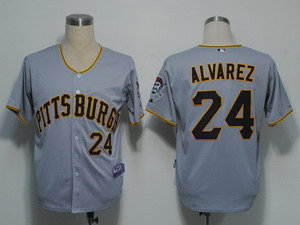 Pittsburgh Pirates 24 Alvarez Grey Cool Base Pittsburgh Pirates 24 Alvarez Grey Cool Base