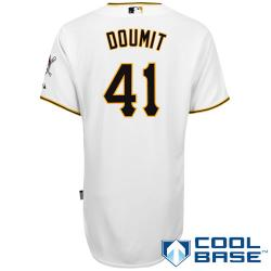 Pittsburgh Pirates 41# Ryan Doumit White Cool Base Jersey Pittsburgh Pirates 41# Ryan Doumit White Cool Base Jersey
