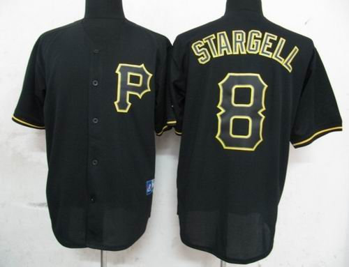 Pittsburgh Pirates 8 Stargell Pitch Black Fashion Jersey Pittsburgh Pirates 8 Stargell Pitch Black Fashion Jersey