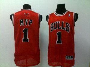 Chicago Bulls 1 Derrick Rose 2011 NBA MVP RED Jersey