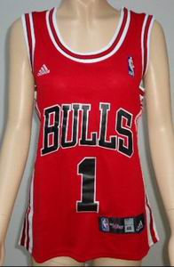 WOMEN Chicago Bulls 1 Derrick Rose red Road Jerseys