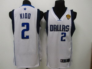 Dallas Mavericks 2 Jason Kidd Swingman white 2011 finals