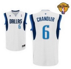 Dallas Mavericks 6 CHANDLER White 2011 Finals patch jerseys Dallas Mavericks 6 CHANDLER White 2011 Finals patch jerseys