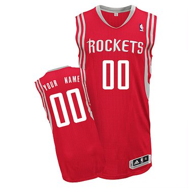 Rockets Personalized Authentic Red Jersey (S-5XL)