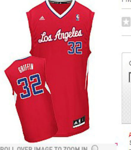 Los Angeles Clippers Blake Griffin New Revolution 32 Road Jersey