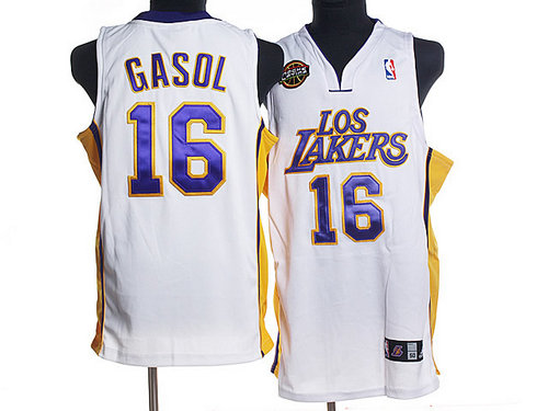 LOS LAKERS 16# GASOL WHITE
