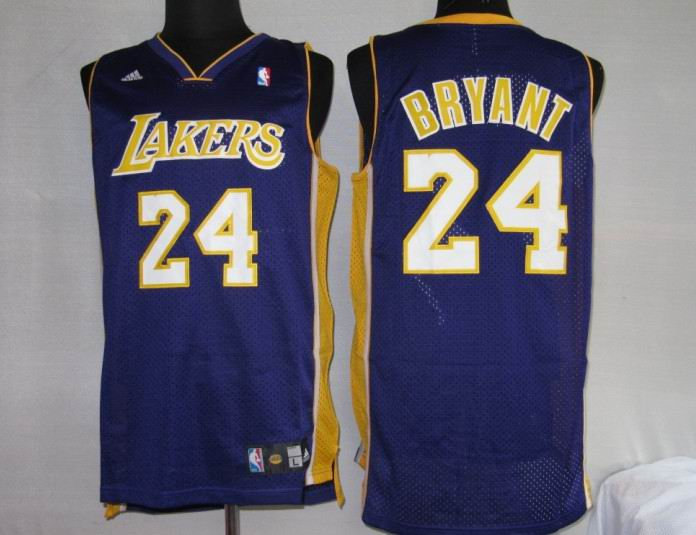 NBA Jersey Los Angeless Lakers 24# Kobe Bryant Purple NBA Jersey Los Angeless Lakers 24# Kobe Bryant Purple