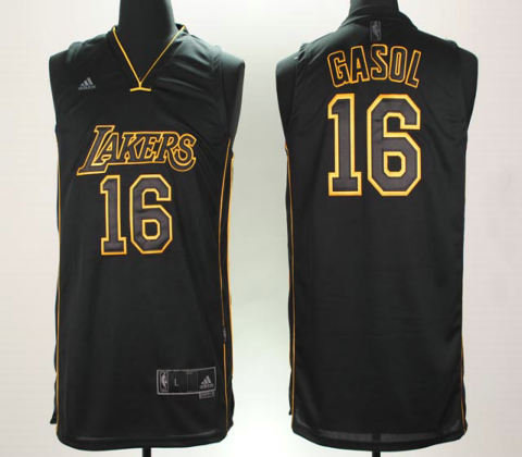 new Jersey Los Angeles Lakers 16 GASOL black new Jersey Los Angeles Lakers 16 GASOL black